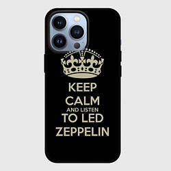 Чехол для iPhone 13 Pro Keep Calm & Led Zeppelin, цвет: 3D-черный