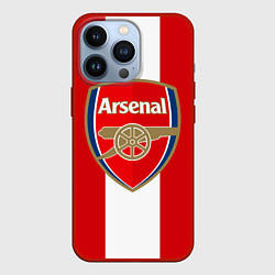 Чехол для iPhone 13 Pro Arsenal FC: Red line, цвет: 3D-красный