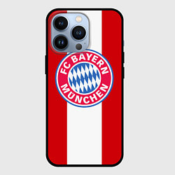Чехол для iPhone 13 Pro Bayern FC: Red line, цвет: 3D-черный