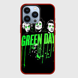 Чехол для iPhone 13 Pro Green Day: Acid eyes, цвет: 3D-красный