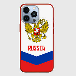 Чехол для iPhone 13 Pro Russia Hockey Team, цвет: 3D-красный