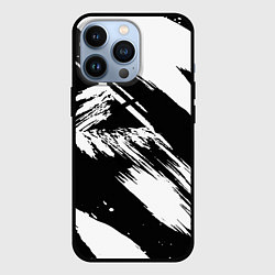 Чехол для iPhone 13 Pro Чёрно-белый, цвет: 3D-черный