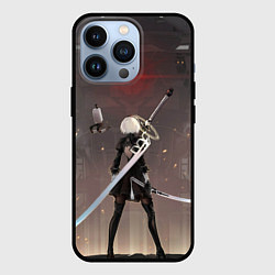 Чехол для iPhone 13 Pro Мечница 2B: Nier, цвет: 3D-черный
