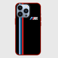 Чехол для iPhone 13 Pro BMW BLACK COLLECTION БМВ, цвет: 3D-красный