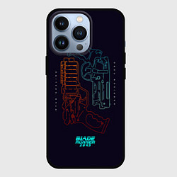 Чехол для iPhone 13 Pro Blade Runner Guns, цвет: 3D-черный