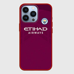 Чехол для iPhone 13 Pro Man City FC: Away 17/18, цвет: 3D-красный