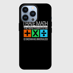 Чехол для iPhone 13 Pro Ed Sheeran: I hate math, цвет: 3D-черный