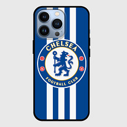Чехол для iPhone 13 Pro FC Chelsea: Gold Lines, цвет: 3D-черный