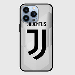 Чехол для iPhone 13 Pro FC Juventus: Silver Original, цвет: 3D-черный