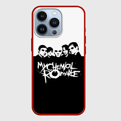 Чехол для iPhone 13 Pro My Chemical Romance B&W, цвет: 3D-красный