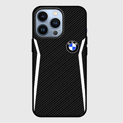 Чехол для iPhone 13 Pro BMW CARBON БМВ КАРБОН, цвет: 3D-черный