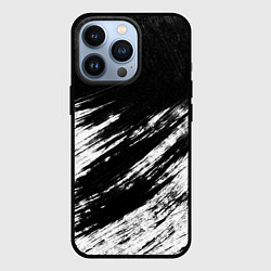Чехол для iPhone 13 Pro Белый и черный, цвет: 3D-черный