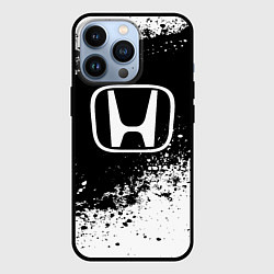 Чехол для iPhone 13 Pro Honda: Black Spray, цвет: 3D-черный