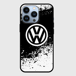 Чехол для iPhone 13 Pro Volkswagen: Black Spray, цвет: 3D-черный