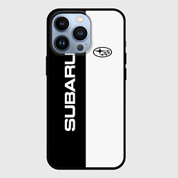 Чехол для iPhone 13 Pro Subaru B&W, цвет: 3D-черный