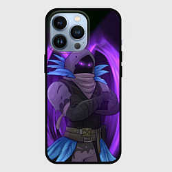 Чехол для iPhone 13 Pro Violet Raven, цвет: 3D-черный