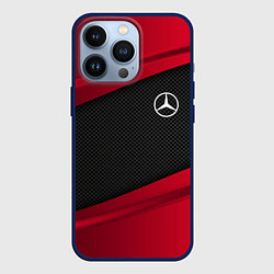 Чехол для iPhone 13 Pro Mercedes Benz: Red Sport, цвет: 3D-тёмно-синий