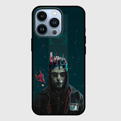 Чехол для iPhone 13 Pro Mr. Robot, цвет: 3D-черный