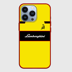 Чехол для iPhone 13 Pro Lamborghini Style, цвет: 3D-красный