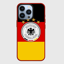 Чехол для iPhone 13 Pro Немецкий футбол, цвет: 3D-красный