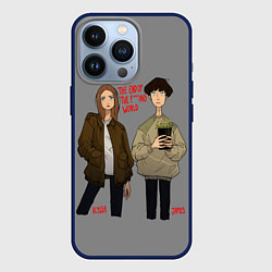 Чехол для iPhone 13 Pro End of the f*cking world, цвет: 3D-тёмно-синий
