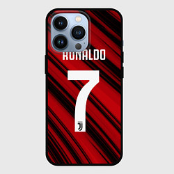 Чехол для iPhone 13 Pro Ronaldo 7: Red Sport, цвет: 3D-черный