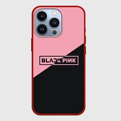 Чехол для iPhone 13 Pro Black Pink, цвет: 3D-красный