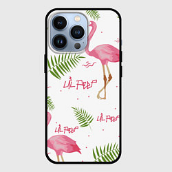 Чехол для iPhone 13 Pro Lil Peep: Pink Flamingo, цвет: 3D-черный