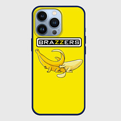 Чехол для iPhone 13 Pro Brazzers: Yellow Banana, цвет: 3D-тёмно-синий