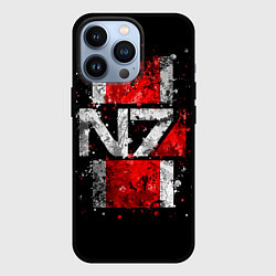 Чехол для iPhone 13 Pro Mass Effect N7, цвет: 3D-черный
