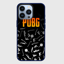 Чехол для iPhone 13 Pro PUBG Master, цвет: 3D-тёмно-синий