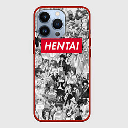 Чехол для iPhone 13 Pro HENTAI, цвет: 3D-красный