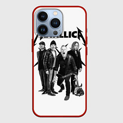 Чехол для iPhone 13 Pro Metallica, цвет: 3D-красный