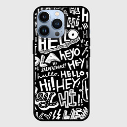 Чехол iPhone 13 Pro Hello Pattern