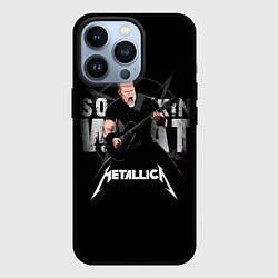 Чехол для iPhone 13 Pro Metallica black, цвет: 3D-черный