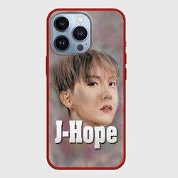 Чехол для iPhone 13 Pro BTS J-Hope, цвет: 3D-красный