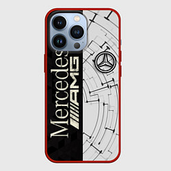 Чехол для iPhone 13 Pro Mercedes AMG: Techno Style, цвет: 3D-красный