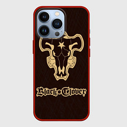 Чехол для iPhone 13 Pro Black Clover, цвет: 3D-красный
