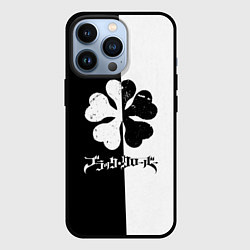 Чехол для iPhone 13 Pro Чёрный клевер, цвет: 3D-черный