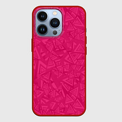 Чехол для iPhone 13 Pro Абстракция и фигуры, цвет: 3D-красный