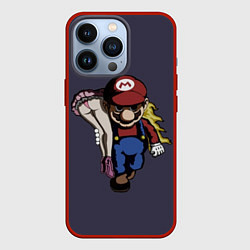 Чехол для iPhone 13 Pro Mario Chad, цвет: 3D-красный
