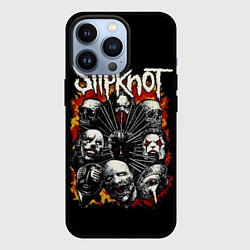 Чехол для iPhone 13 Pro Slipknot: Faces, цвет: 3D-черный