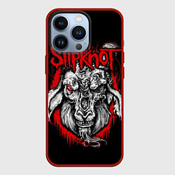 Чехол для iPhone 13 Pro Slipknot: Devil Goat, цвет: 3D-красный