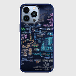 Чехол для iPhone 13 Pro HOLLOW KNIGHT WORLD, цвет: 3D-тёмно-синий