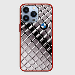 Чехол для iPhone 13 Pro BMW - pattern, цвет: 3D-красный