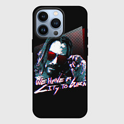 Чехол для iPhone 13 Pro Cyberpunk 2077: City to Burn, цвет: 3D-черный