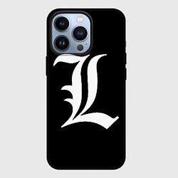 Чехол для iPhone 13 Pro DEATH NOTE ТЕТРАДЬ СМЕРТИ L, цвет: 3D-черный