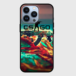 Чехол для iPhone 13 Pro CS GO logo abstract, цвет: 3D-черный