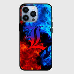 Чехол для iPhone 13 Pro L letter fire, цвет: 3D-черный