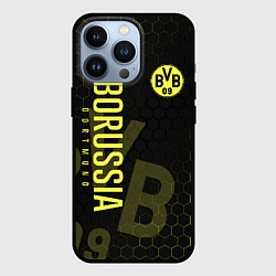 Чехол для iPhone 13 Pro Боруссия Дортмунд honeycomb, цвет: 3D-черный